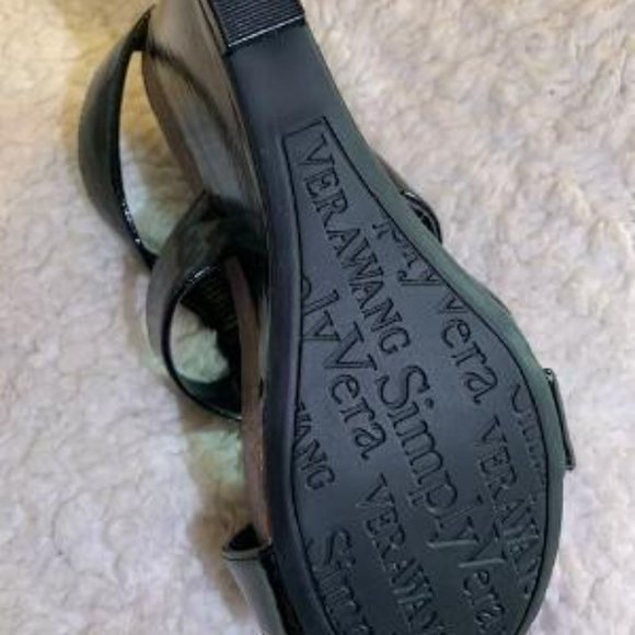 NEW SIMPLY VERA /VERA WANG JEWELED WEDGE SHOES 7 - Picture 6 of 6